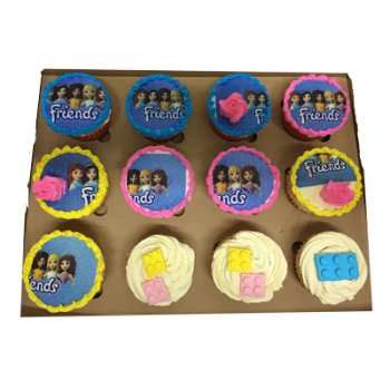 Lego Friends Fondant Cupcake
